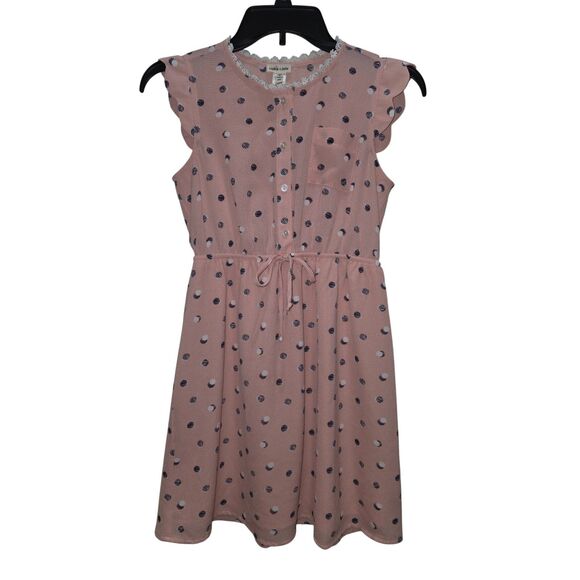 Sophia + Zeke Pink Polka Dot Dress – Girls Size 12 - Picture 7 of 9